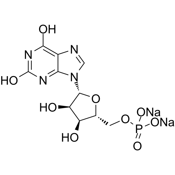 Xanthosine 5'-monophosphate sodium salt Structure